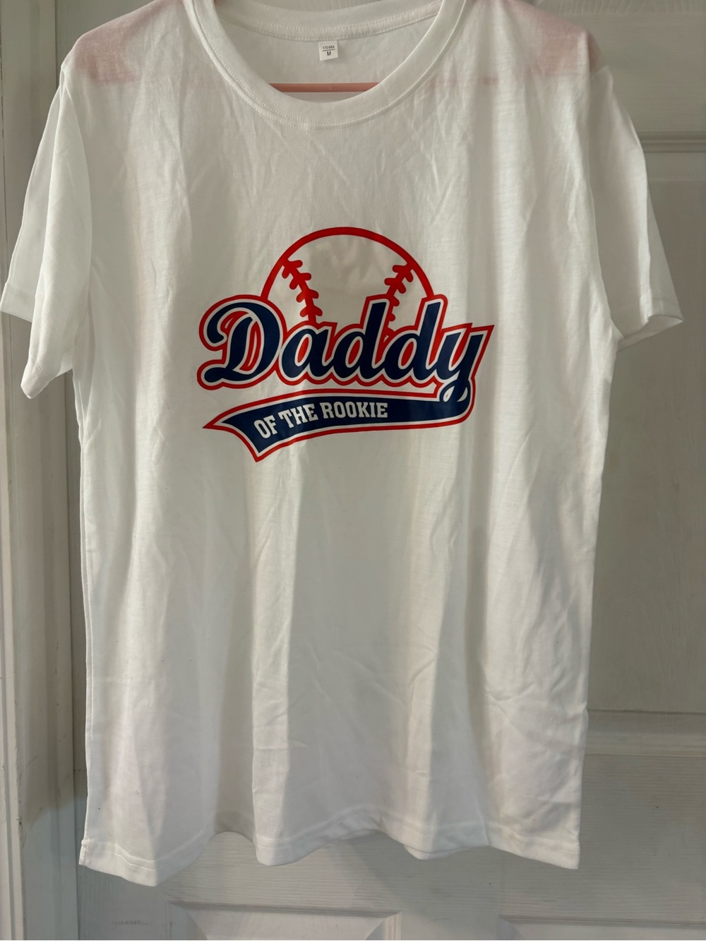 Daddy of the Rookie White Graphic Tee